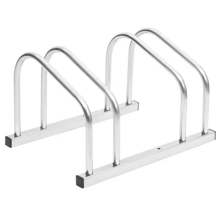 Bicicletero para 2 bicicletas acero galvanizado de , Bases y soportes para almacenar bicicletas - Ref: Foro24-154417, Precio:...
