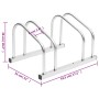 Bicicletero para 2 bicicletas acero galvanizado de , Bases y soportes para almacenar bicicletas - Ref: Foro24-154417, Precio:...