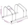 Bicicletero para 2 bicicletas acero galvanizado de , Bases y soportes para almacenar bicicletas - Ref: Foro24-154417, Precio:...