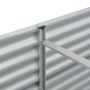 Arriate de acero galvanizado plateado 400x80x81 cm de vidaXL, Maceteros y jardineras - Ref: Foro24-45511, Precio: 259,98 €, D...