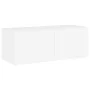 Mueble de TV de pared con luces LED blanco 80x35x31 cm de , Muebles TV - Ref: Foro24-837281, Precio: 53,45 €, Descuento: %