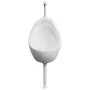 Urinario de pared con válvula de descarga cerámica blanco de vidaXL, Urinarios - Ref: Foro24-143990, Precio: 133,85 €, Descue...