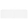 Mueble de TV de pared con luces LED blanco 100x35x31 cm de , Muebles TV - Ref: Foro24-837295, Precio: 90,62 €, Descuento: %