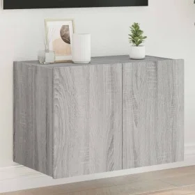 Mueble de TV de pared con luces LED gris Sonoma 60x35x41 cm de , Muebles TV - Ref: Foro24-837312, Precio: 51,21 €, Descuento: %
