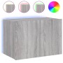 Mueble de TV de pared con luces LED gris Sonoma 60x35x41 cm de , Muebles TV - Ref: Foro24-837312, Precio: 51,84 €, Descuento: %