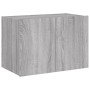 Mueble de TV de pared con luces LED gris Sonoma 60x35x41 cm de , Muebles TV - Ref: Foro24-837312, Precio: 51,84 €, Descuento: %