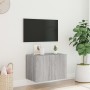 Mueble de TV de pared con luces LED gris Sonoma 60x35x41 cm de , Muebles TV - Ref: Foro24-837312, Precio: 51,84 €, Descuento: %