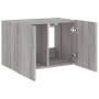 Mueble de TV de pared con luces LED gris Sonoma 60x35x41 cm de , Muebles TV - Ref: Foro24-837312, Precio: 51,84 €, Descuento: %