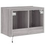 Mueble de TV de pared con luces LED gris Sonoma 60x35x41 cm de , Muebles TV - Ref: Foro24-837312, Precio: 51,84 €, Descuento: %