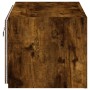 Mueble de TV de pared con luces LED roble ahumado 60x35x31 cm de , Muebles TV - Ref: Foro24-837275, Precio: 45,05 €, Descuent...
