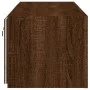 Muebles de TV de pared luces LED 2 uds marrón roble 60x35x31 cm de , Muebles TV - Ref: Foro24-837280, Precio: 85,31 €, Descue...
