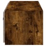 Mueble de TV de pared con luces LED roble ahumado 80x35x31 cm de , Muebles TV - Ref: Foro24-837289, Precio: 40,67 €, Descuent...