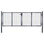 Puerta de malla de jardín acero galvanizado gris 289x75 cm de vidaXL, Puertas de jardín - Ref: Foro24-143362, Precio: 279,59 ...