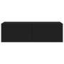 Mueble de TV de pared con luces LED negro 100x35x31 cm de , Muebles TV - Ref: Foro24-837296, Precio: 85,31 €, Descuento: %