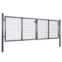Puerta de malla de jardín acero galvanizado gris 289x75 cm de vidaXL, Puertas de jardín - Ref: Foro24-143362, Precio: 279,59 ...
