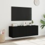 Muebles de TV de pared con luces LED 2 uds negro 60x35x41 cm de , Muebles TV - Ref: Foro24-837305, Precio: 95,23 €, Descuento: %