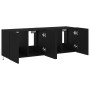 Muebles de TV de pared con luces LED 2 uds negro 60x35x41 cm de , Muebles TV - Ref: Foro24-837305, Precio: 95,23 €, Descuento: %