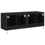 Muebles de TV de pared con luces LED 2 uds negro 60x35x41 cm de , Muebles TV - Ref: Foro24-837305, Precio: 95,23 €, Descuento: %