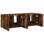 Muebles TV de pared luces LED 2 uds roble ahumado 60x35x41 cm de , Muebles TV - Ref: Foro24-837311, Precio: 89,65 €, Descuent...