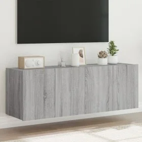 Muebles TV de pared con luces LED 2 uds gris Sonoma 60x35x41 cm de , Muebles TV - Ref: Foro24-837313, Precio: 91,52 €, Descue...