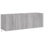 Muebles TV de pared con luces LED 2 uds gris Sonoma 60x35x41 cm de , Muebles TV - Ref: Foro24-837313, Precio: 92,63 €, Descue...