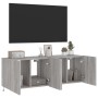 Muebles TV de pared con luces LED 2 uds gris Sonoma 60x35x41 cm de , Muebles TV - Ref: Foro24-837313, Precio: 92,63 €, Descue...