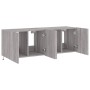 Muebles TV de pared con luces LED 2 uds gris Sonoma 60x35x41 cm de , Muebles TV - Ref: Foro24-837313, Precio: 92,63 €, Descue...