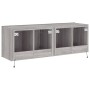 Muebles TV de pared con luces LED 2 uds gris Sonoma 60x35x41 cm de , Muebles TV - Ref: Foro24-837313, Precio: 92,63 €, Descue...