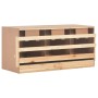 Ponedero para gallinas 3 compartimentos madera pino 96x40x45 cm de vidaXL, Incubadoras de huevos - Ref: Foro24-170656, Precio...