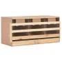 Ponedero para gallinas 3 compartimentos madera pino 96x40x45 cm de vidaXL, Incubadoras de huevos - Ref: Foro24-170656, Precio...