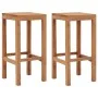 Barhocker für die Küchentheke, 2 Stück Massivholz aus Teakholz. von , Küchenhocker - Ref: Foro24-287232, Preis: 117,55 €, Rab...