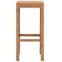 Taburetes de barra de cocina 2 unidades madera maciza de teca de , Taburetes de cocina - Ref: Foro24-287232, Precio: 125,61 €...