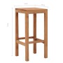 Taburetes de barra de cocina 2 unidades madera maciza de teca de , Taburetes de cocina - Ref: Foro24-287232, Precio: 125,61 €...