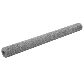 Hühnerstalldraht, silberverzinkter Stahl, 25 x 1,5 m von vidaXL, Zaunpaneele - Ref: Foro24-143329, Preis: 66,45 €, Rabatt: %