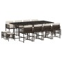 Set muebles de jardín 13 pzas y cojines ratán sintético marrón en Conjuntos de jardín | Comprar online en Foru.es