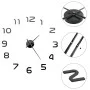 3D wall clock with modern design 100 cm XXL black by vidaXL, Wall clocks - Ref: Foro24-50639, Price: 27,94 €, Discount: %
