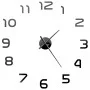 3D wall clock with modern design 100 cm XXL black by vidaXL, Wall clocks - Ref: Foro24-50639, Price: 27,94 €, Discount: %