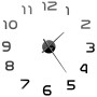 Reloj 3D de pared con diseño moderno 100 cm XXL negro de vidaXL, Relojes de pared - Ref: Foro24-50639, Precio: 22,17 €, Descu...