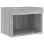 Muebles TV pared con LED 7 pzas madera ingeniería gris Sonoma de , Muebles TV - Ref: Foro24-3216588, Precio: 133,08 €, Descue...