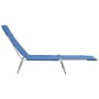 Tumbonas plegables 2 unidades acero y tela azul de vidaXL, Tumbonas - Ref: Foro24-44299, Precio: 98,62 €, Descuento: %