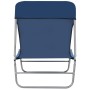 Tumbonas plegables 2 unidades acero y tela azul de vidaXL, Tumbonas - Ref: Foro24-44299, Precio: 98,62 €, Descuento: %