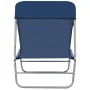 Tumbonas plegables 2 unidades acero y tela azul de vidaXL, Tumbonas - Ref: Foro24-44299, Precio: 92,84 €, Descuento: %
