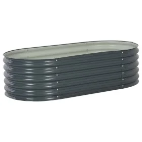 Arriate de acero galvanizado gris 160x80x44 cm de vidaXL, Maceteros y jardineras - Ref: Foro24-45529, Precio: 110,18 €, Descu...