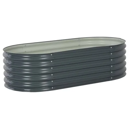 Arriate de acero galvanizado gris 160x80x44 cm de vidaXL, Maceteros y jardineras - Ref: Foro24-45529, Precio: 110,18 €, Descu...