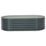 Arriate de acero galvanizado gris 160x80x44 cm de vidaXL, Maceteros y jardineras - Ref: Foro24-45529, Precio: 110,18 €, Descu...