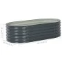 Arriate de acero galvanizado gris 160x80x44 cm de vidaXL, Maceteros y jardineras - Ref: Foro24-45529, Precio: 110,18 €, Descu...