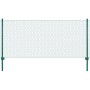 Valla de malla alambre con postes acero 25x0,5 m verde de vidaXL, Paneles de vallas - Ref: Foro24-144613, Precio: 56,24 €, De...