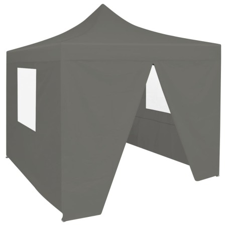 Carpa pleglable Pop-Up con 4 paredes antracita 3x3 m de vidaXL, Carpas y cenadores - Ref: Foro24-44964, Precio: 129,40 €, Des...