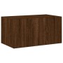 Mueble de TV de pared con luces LED roble marrón 60x35x31 cm de , Muebles TV - Ref: Foro24-837279, Precio: 46,45 €, Descuento: %