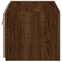 Mueble de TV de pared con luces LED roble marrón 60x35x31 cm de , Muebles TV - Ref: Foro24-837279, Precio: 46,45 €, Descuento: %